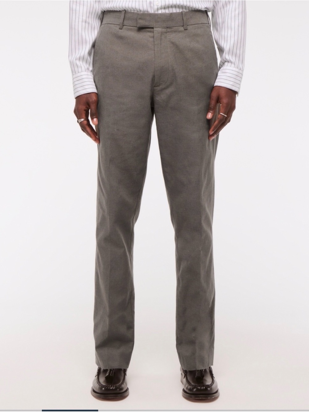 Abercrombie linen blend Pants in brown gray
